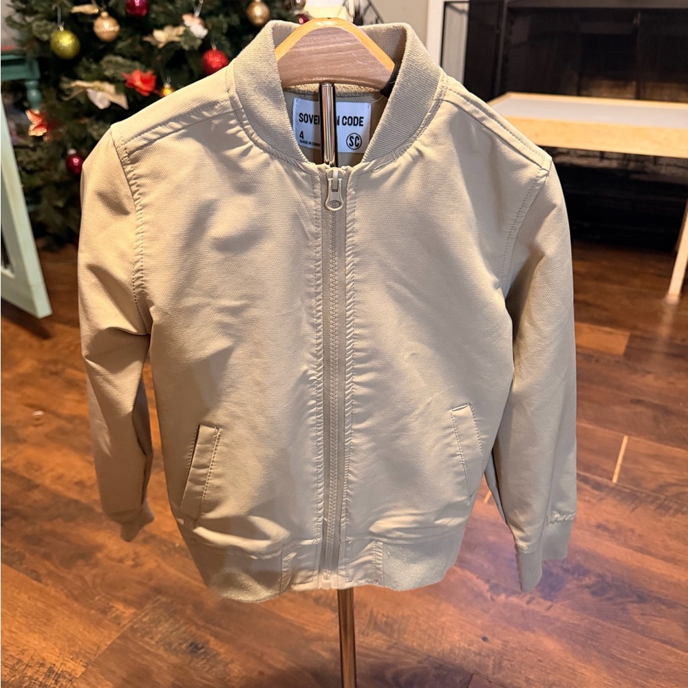 Sovereign Code Kids Beige Bomber Jacket